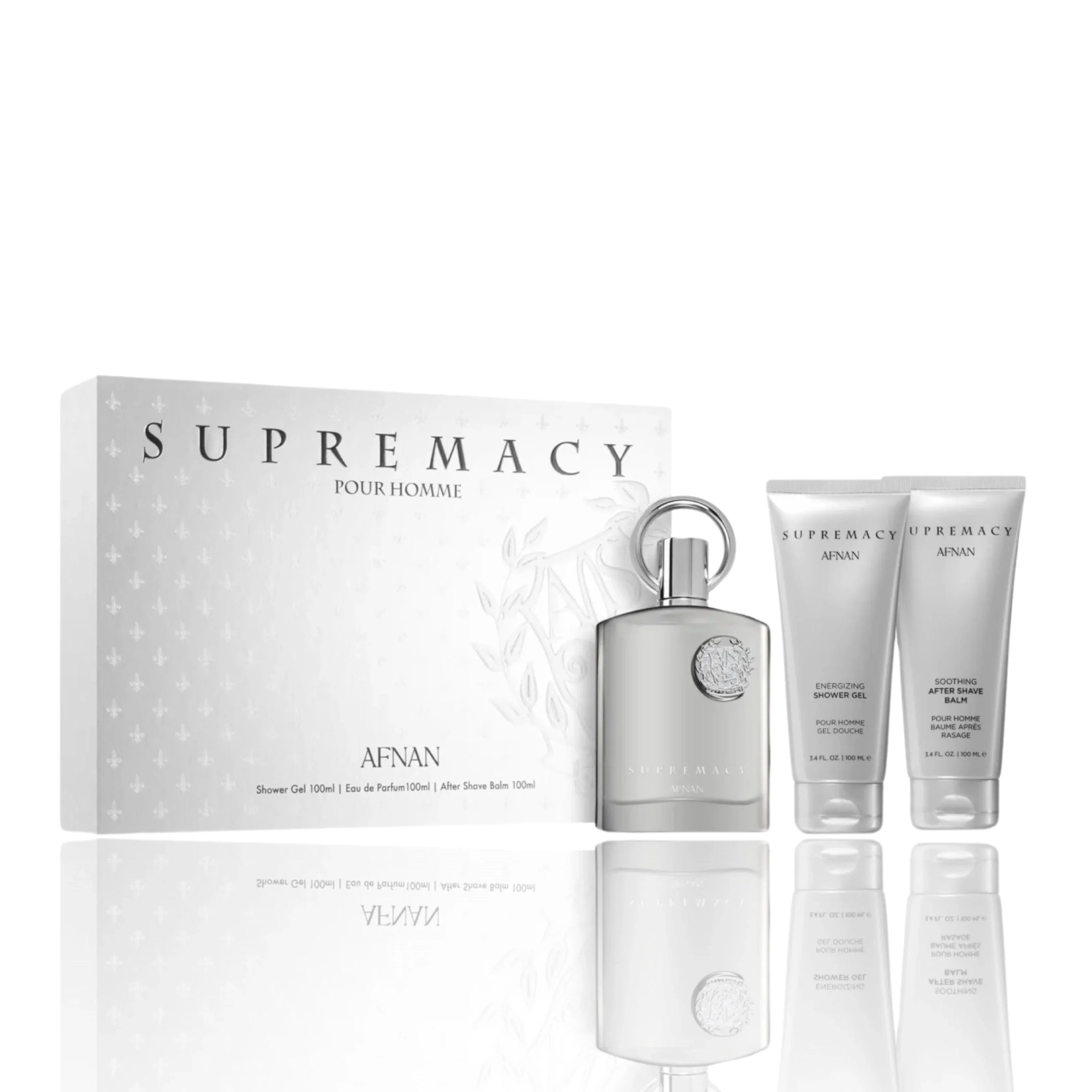 Afnan Supremacy Pour Homme EDP Shower Gel & Aftershave Balm Set for Men