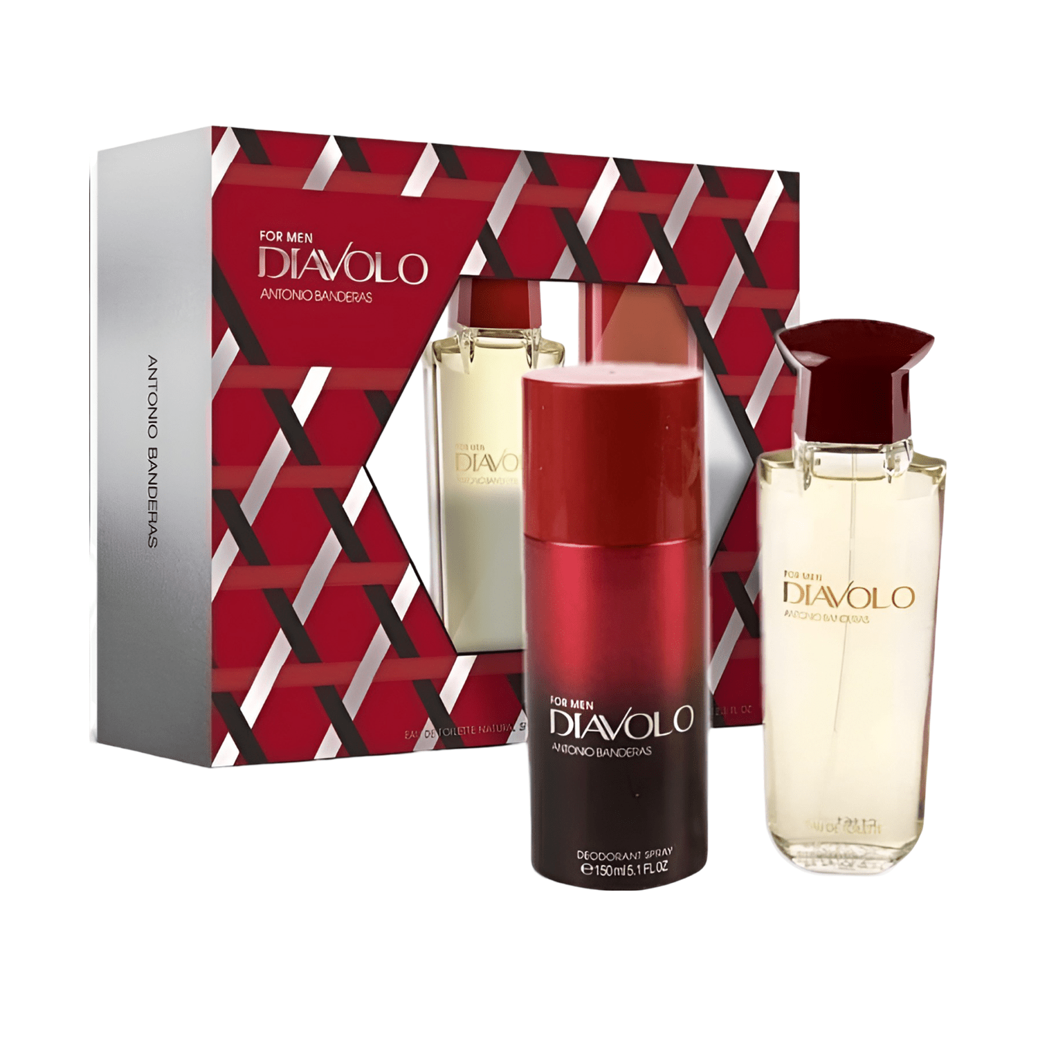 Antonio Banderas Diavolo EDT Deodorant Spray Set for Men