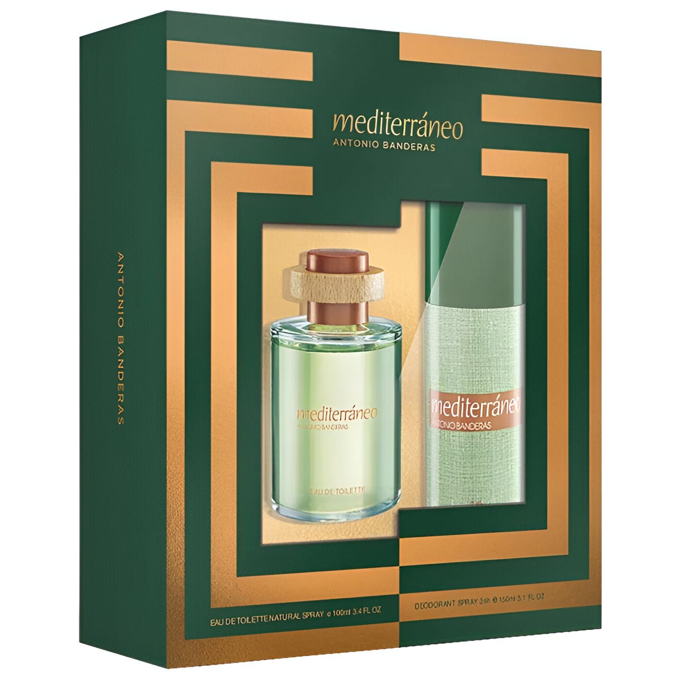 Antonio Banderas Mediterraneo EDT & Deodorant Spray Set For Men