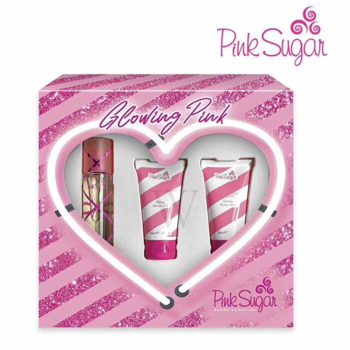 Aquolina Pink Sugar Glowing Pink Sweet Addiction Set