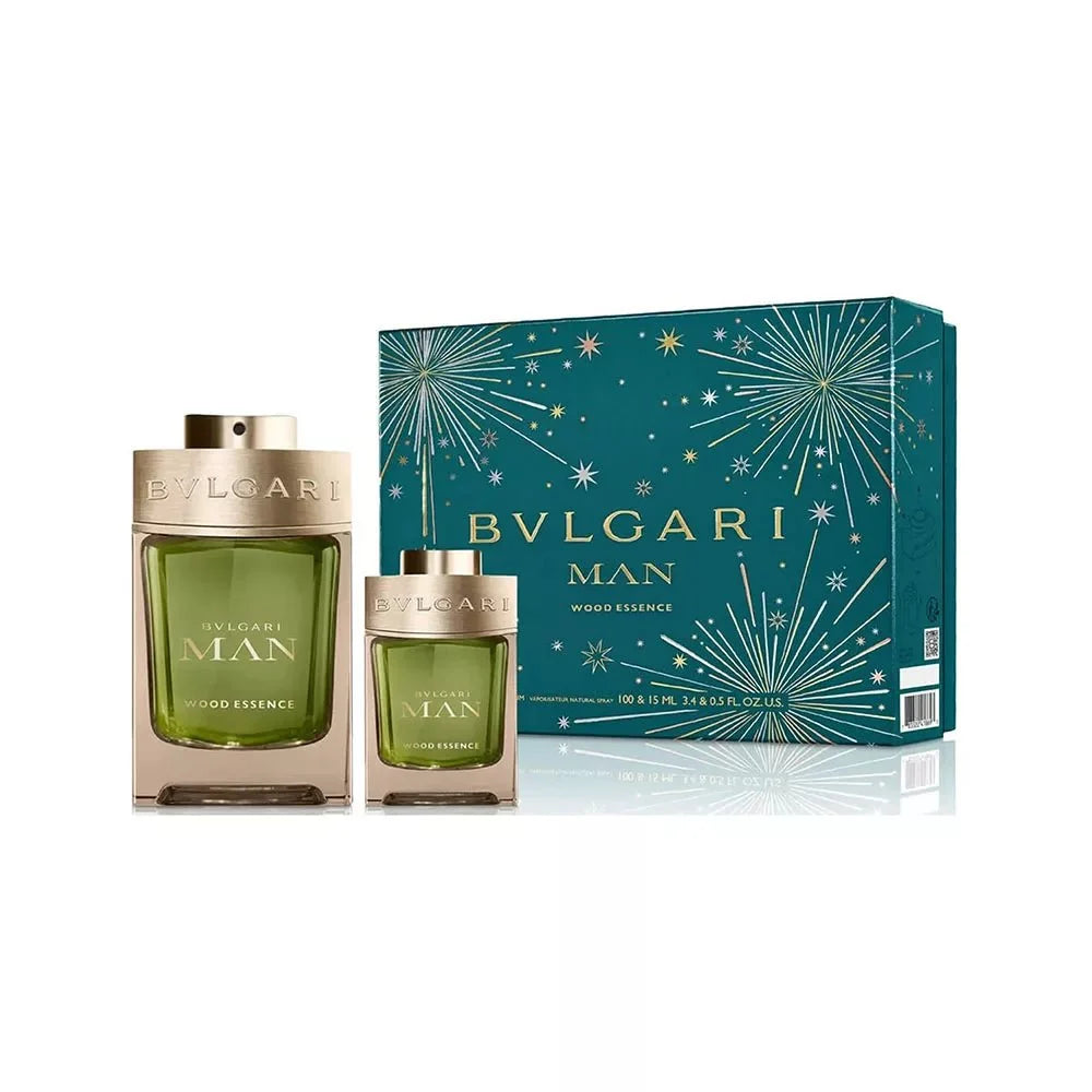 Bvlgari Man Wood Essence EDP Gift Set for Men