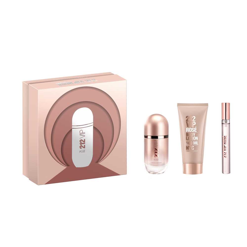 Carolina Herrera 212 VIP Rose EDP Body Lotion Set
