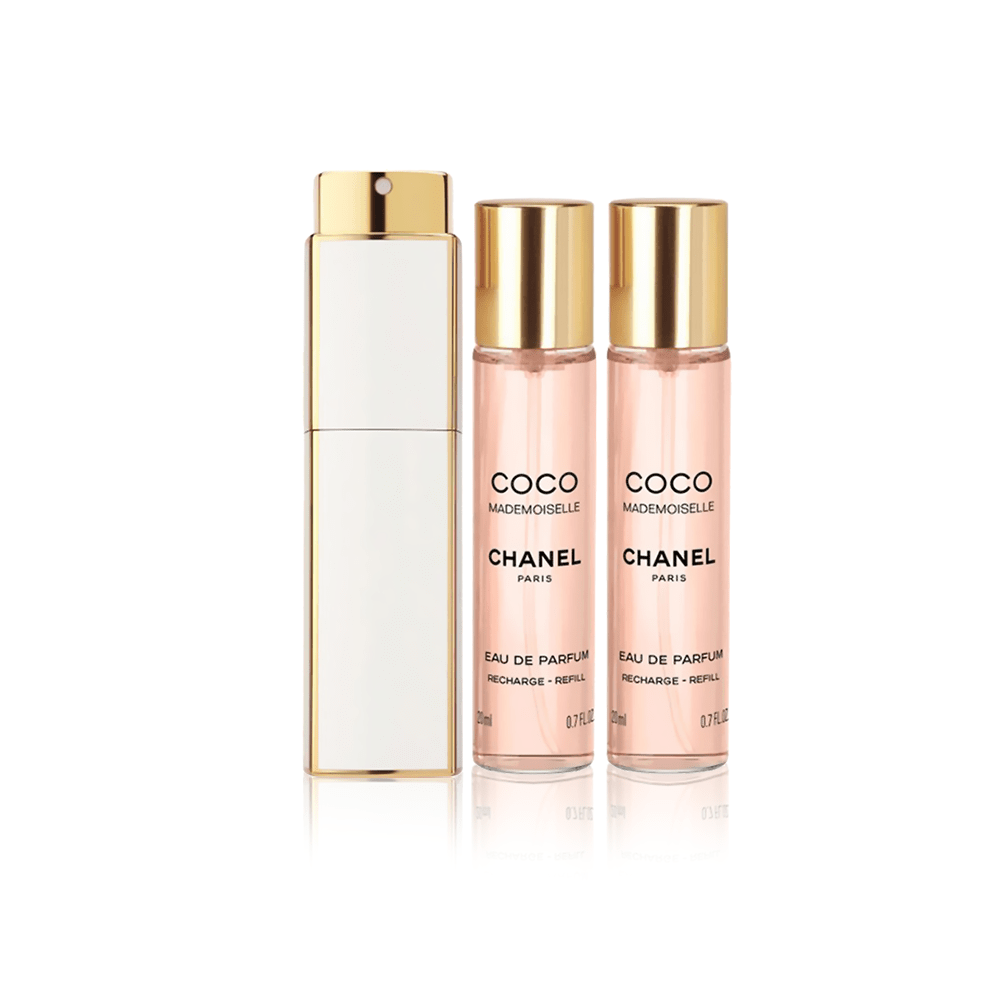 Chanel Coco Mademoiselle EDP Twist & Spray Set Vaporiser & Two 20ml bottles
