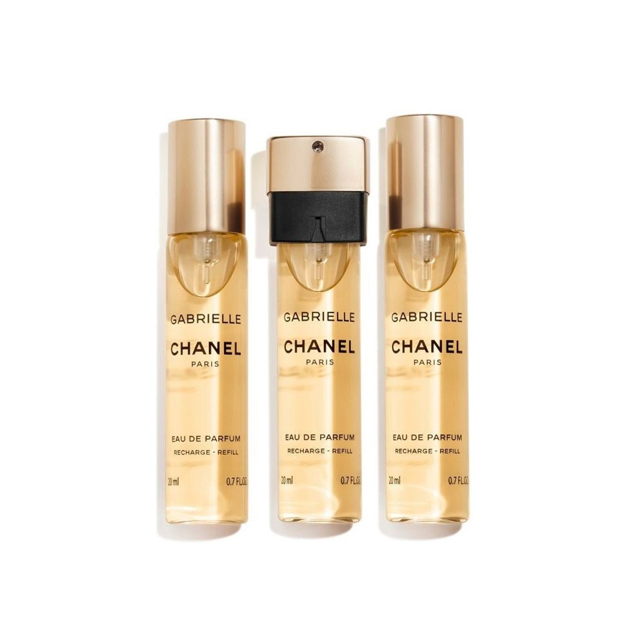 Chanel Gabrielle EDP Twist & Spray Refill Set Three 20ml bottles