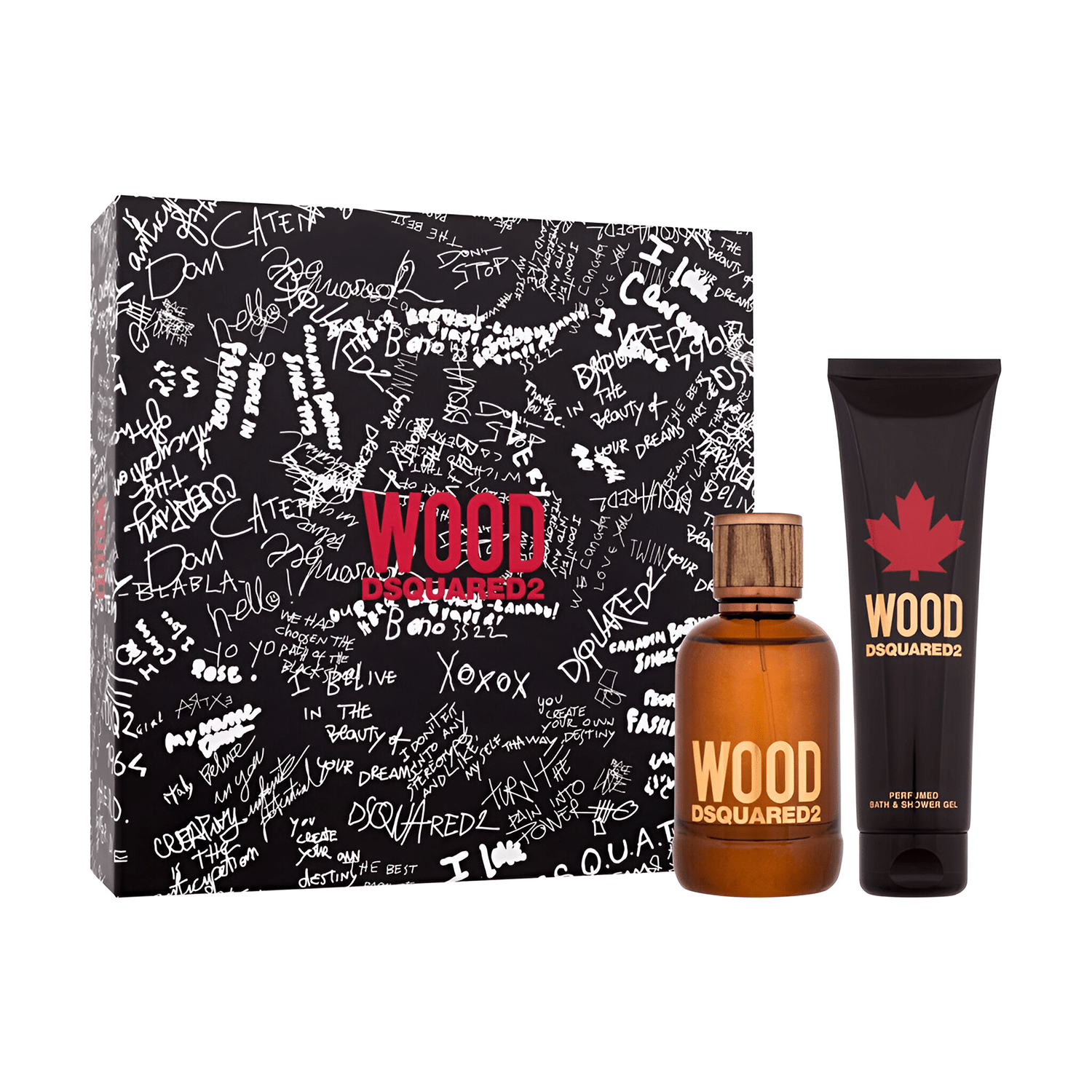 DSQUARED² Wood EDT Bath & Shower Gel Set for Men