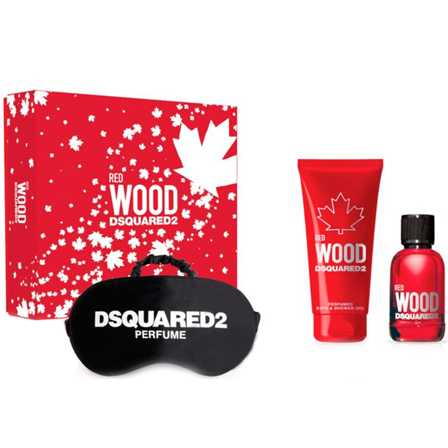 DSQUARED² Wood Red EDT Bath & Shower Gel Set for Women