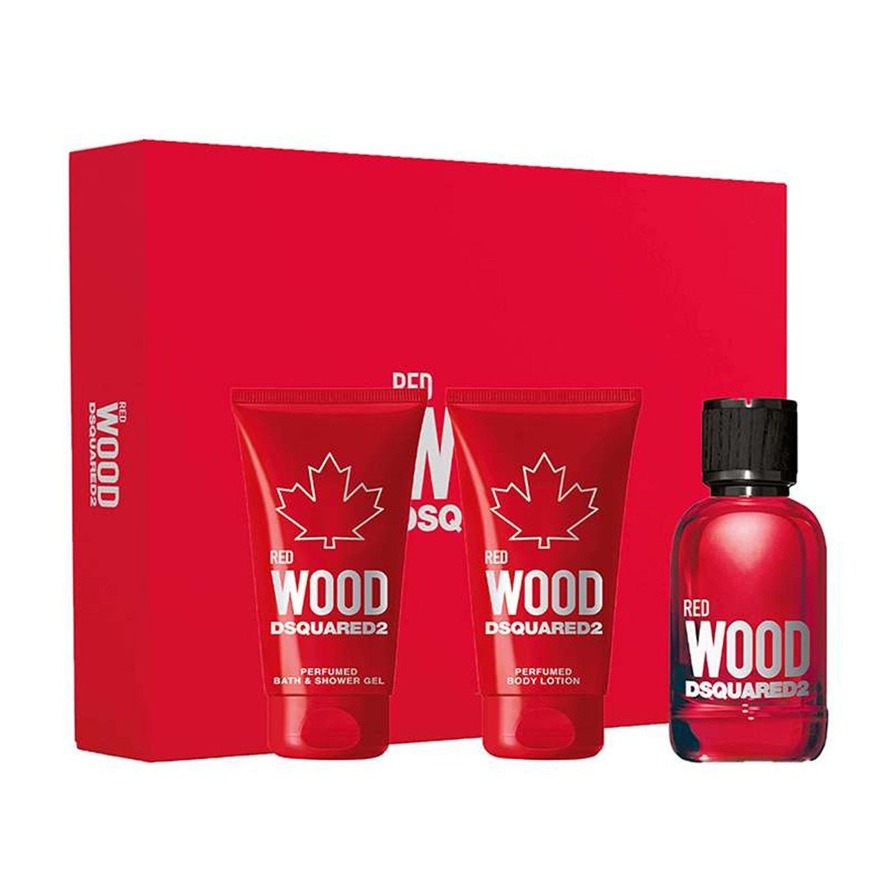DSQUARED² Wood Red EDT Body Lotion Set For Women