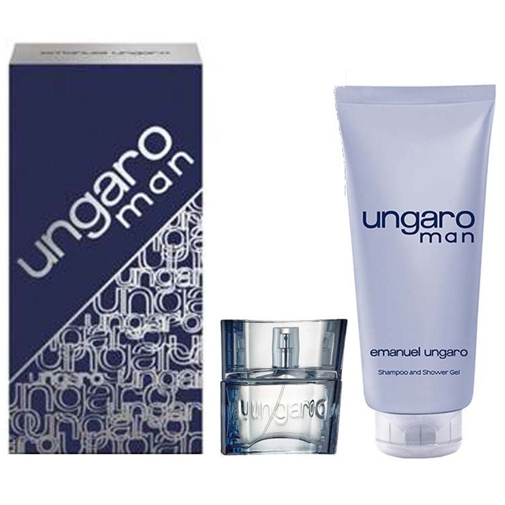 Emanuel Ungaro Man EDT Shampoo & Shower Gel Set for Men