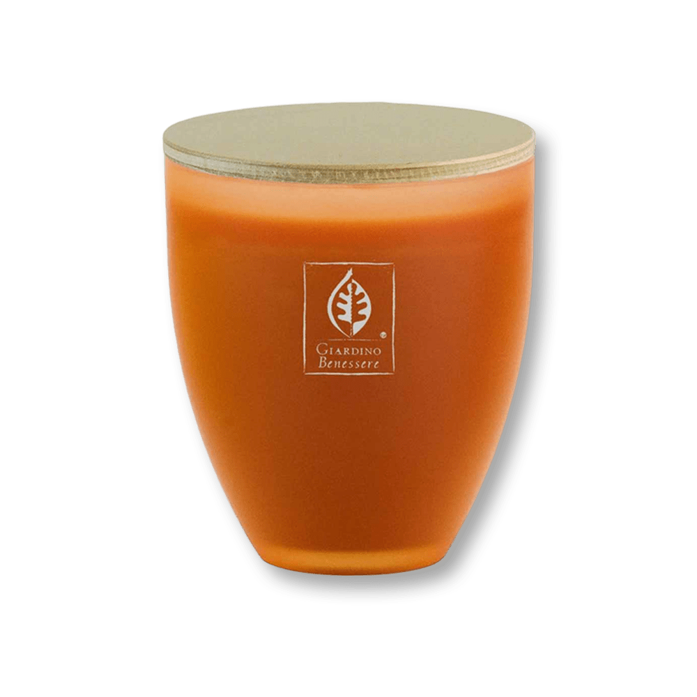 Giardino Benessere Amber Scented Candle In Glass Size