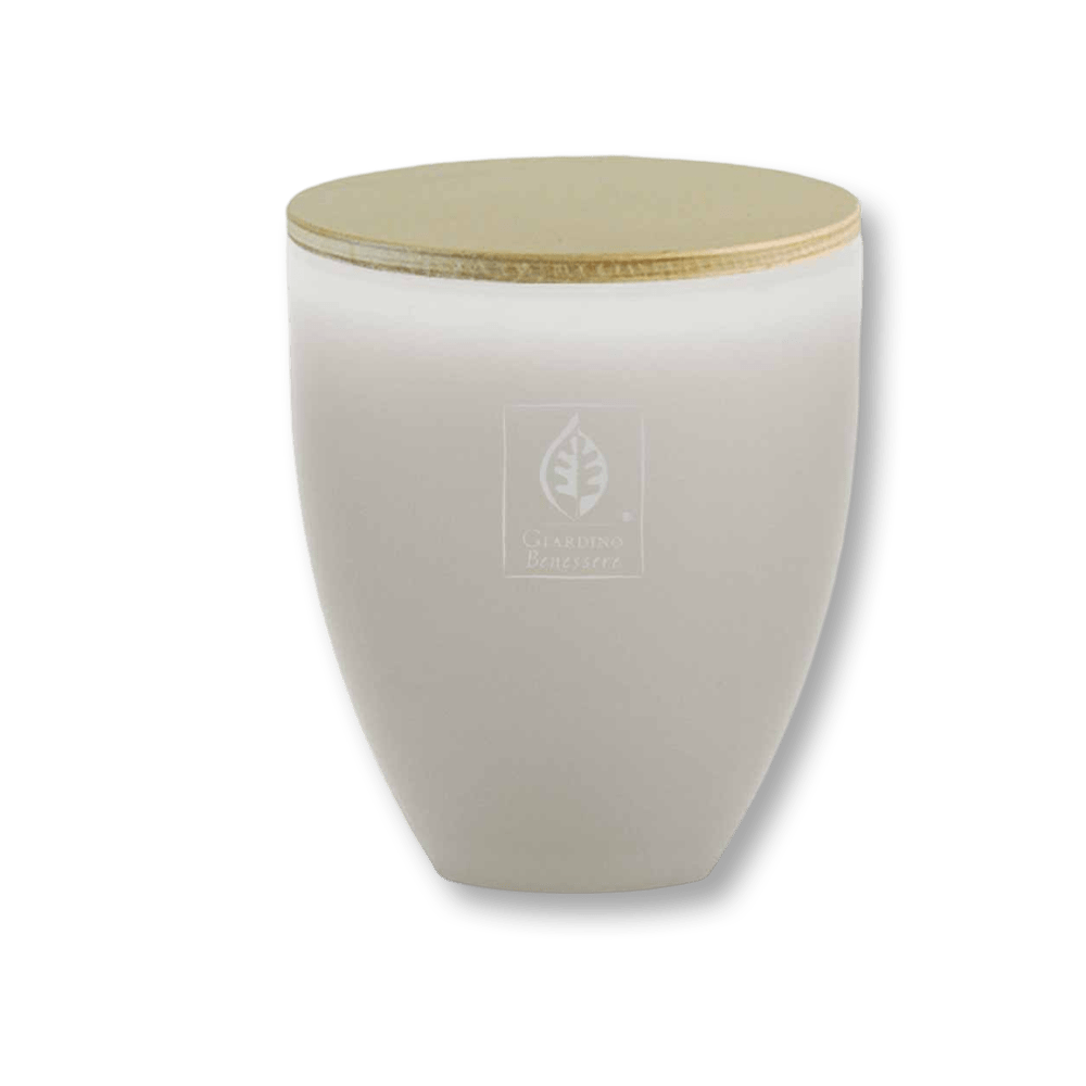 Giardino Benessere White Musk Scented Candle In Glass Size