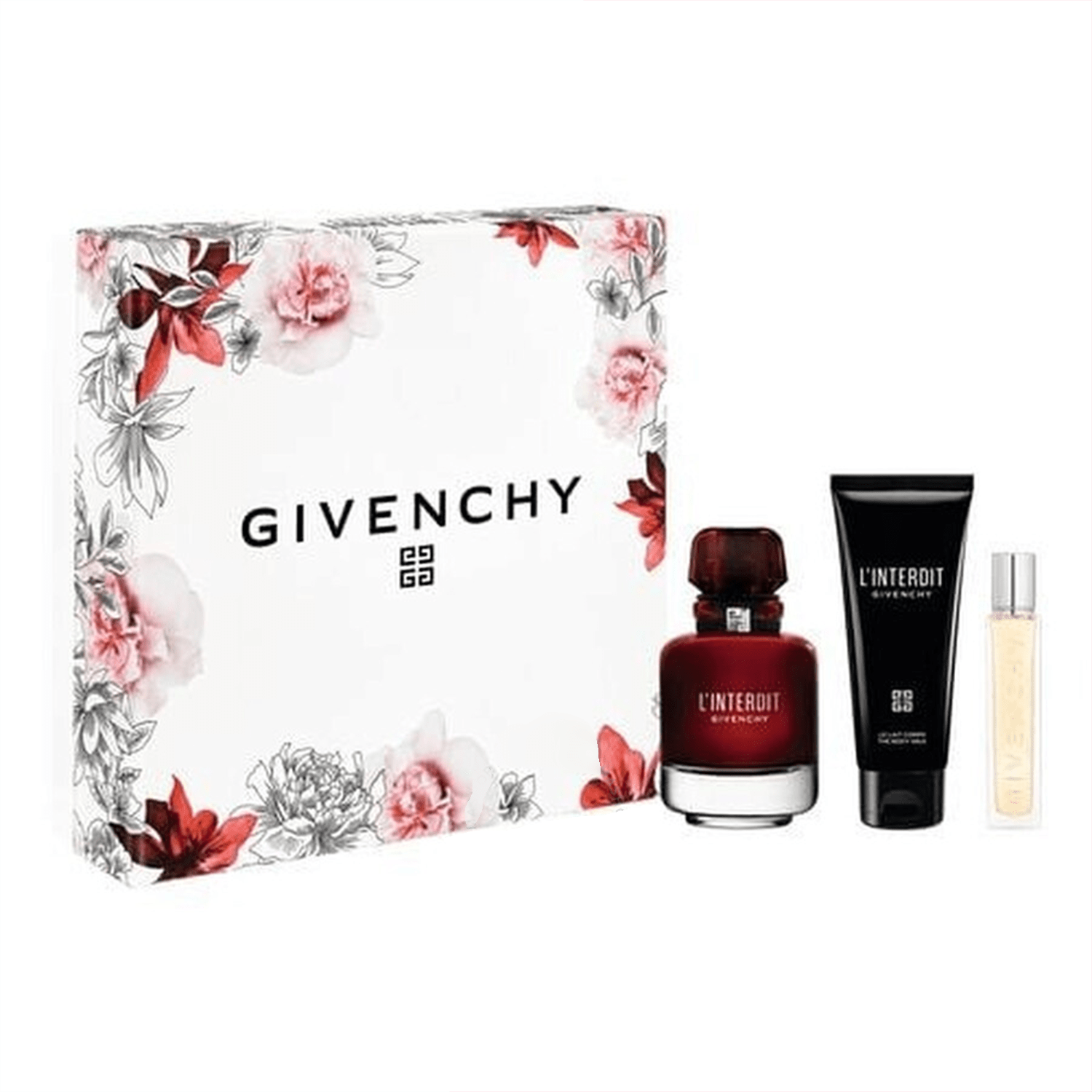 Givenchy L'Interdit Rouge EDP & Body Milk Set