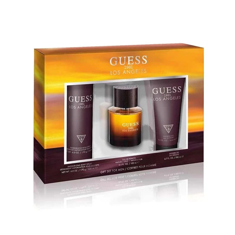 Guess 1981 Los Angeles Men's Fragrance Trio Set