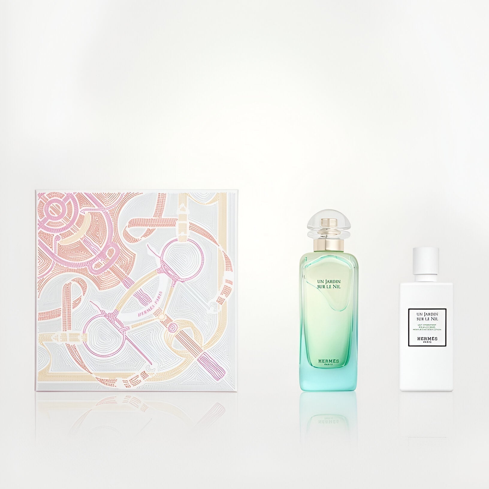 Hermès Un Jardin Sur Le Nil EDT Moisturizing Body Lotion Set for Women