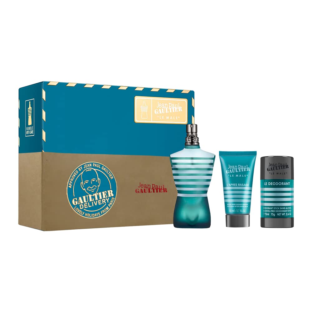 Jean Paul Gaultier Le Male EDT Aftershave Balm Set for Men