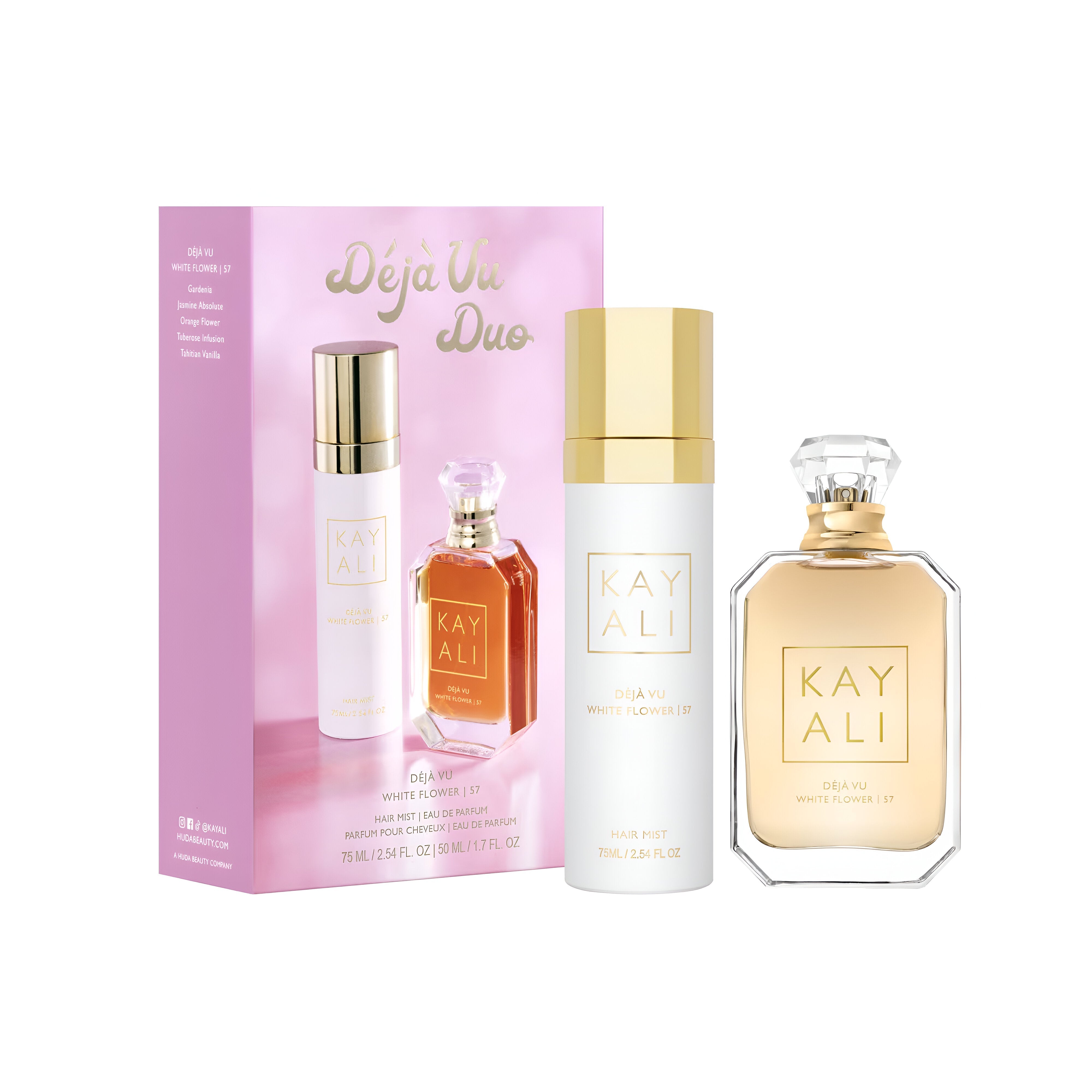 KAYALI Deja Vu White Flower 57 EDP & Hair Mist Set