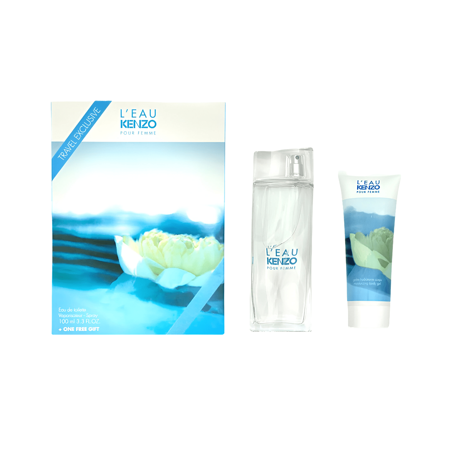 Kenzo L'Eau Kenzo Pour Femme EDT Moisturizing Body Gel Set for Women