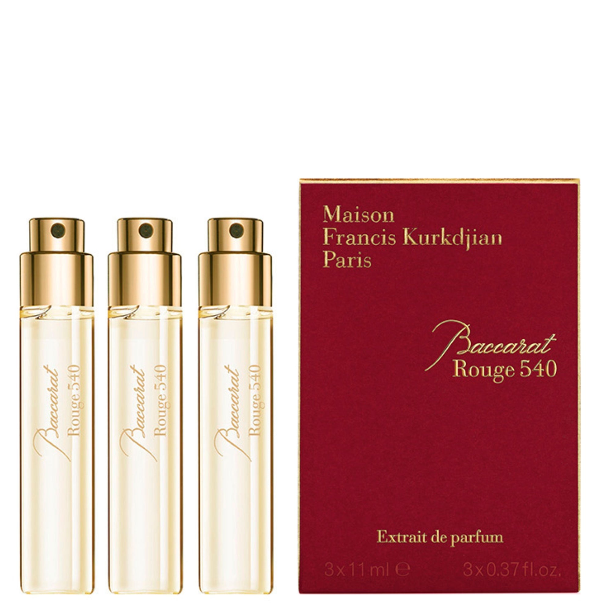 Maison Francis Kurkdjian Baccarat Rouge 540 Extrait De Parfum Three 11ml bottles