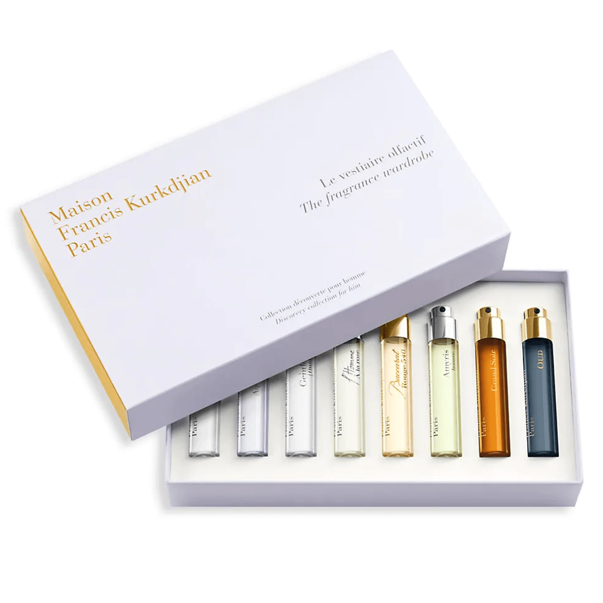 Maison Francis Kurkdjian Fragrance Wardrobe For Him Eight bottles of 11ml fragrances