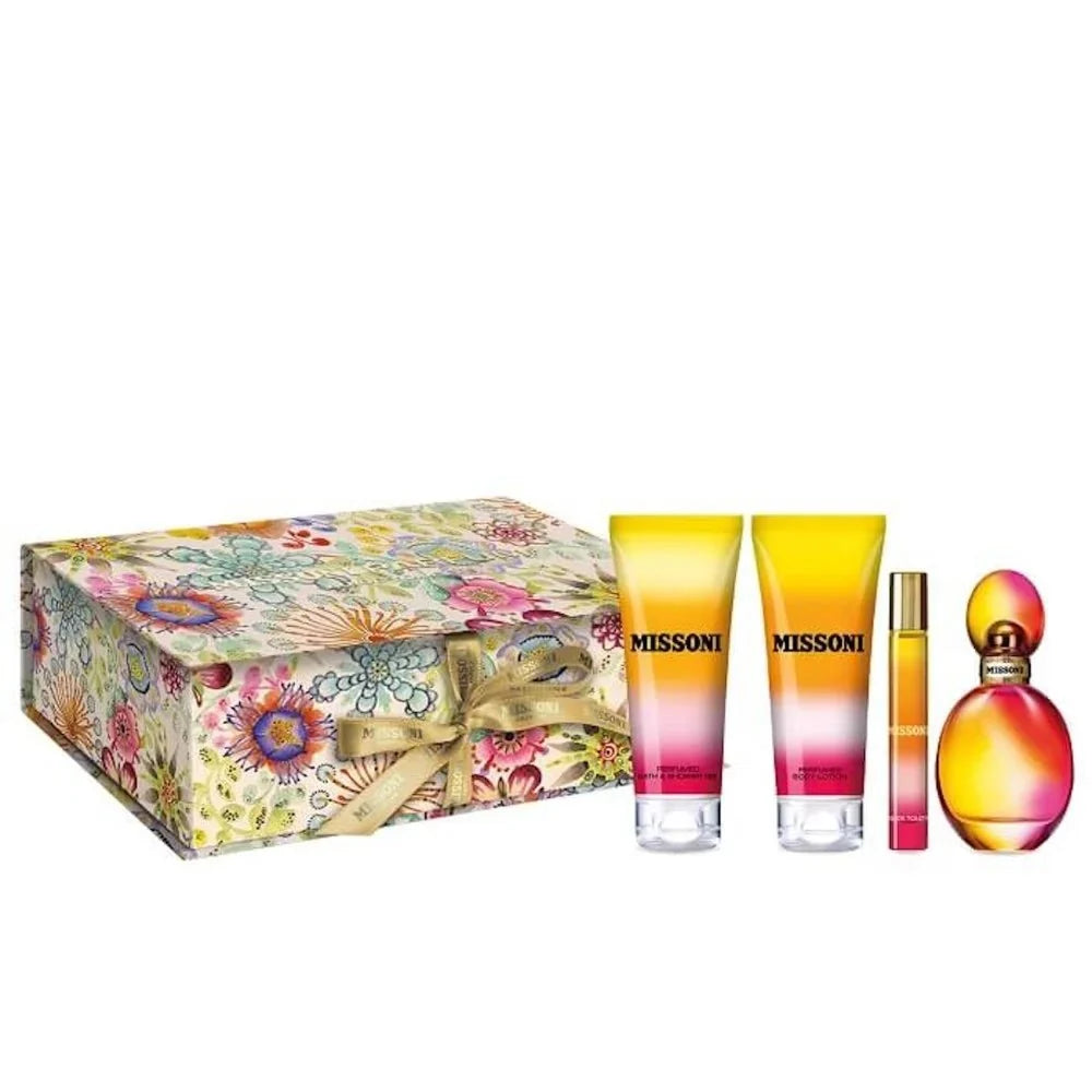 Missoni EDT Set: Body Lotion, Travel Spray, Deodorant for Women