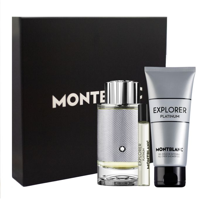 Mont Blanc Explorer Platinum EDP Shower Gel Travel Set