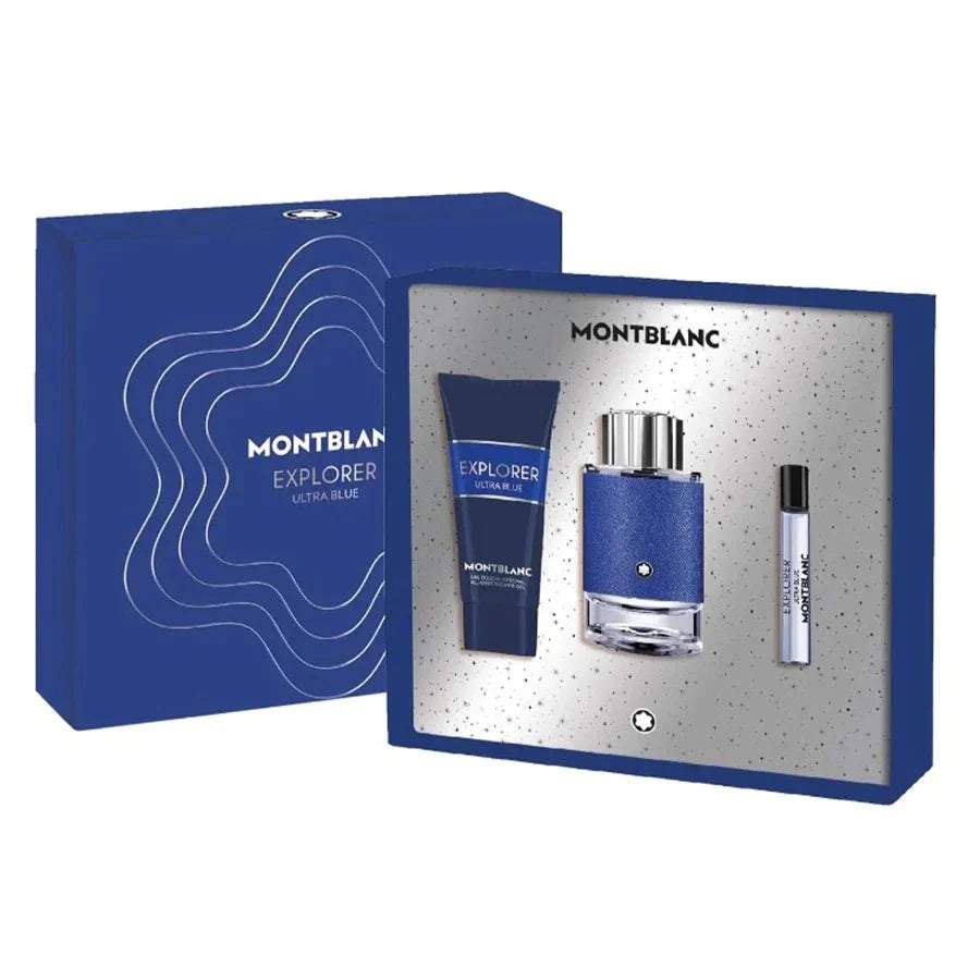 Mont Blanc Explorer Ultra Blue EDP Travel & Shower Gel Set