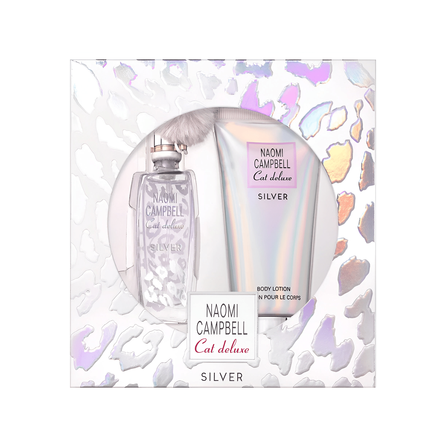 Naomi Campbell Cat Deluxe Silver EDT & Body Lotion Set for Women