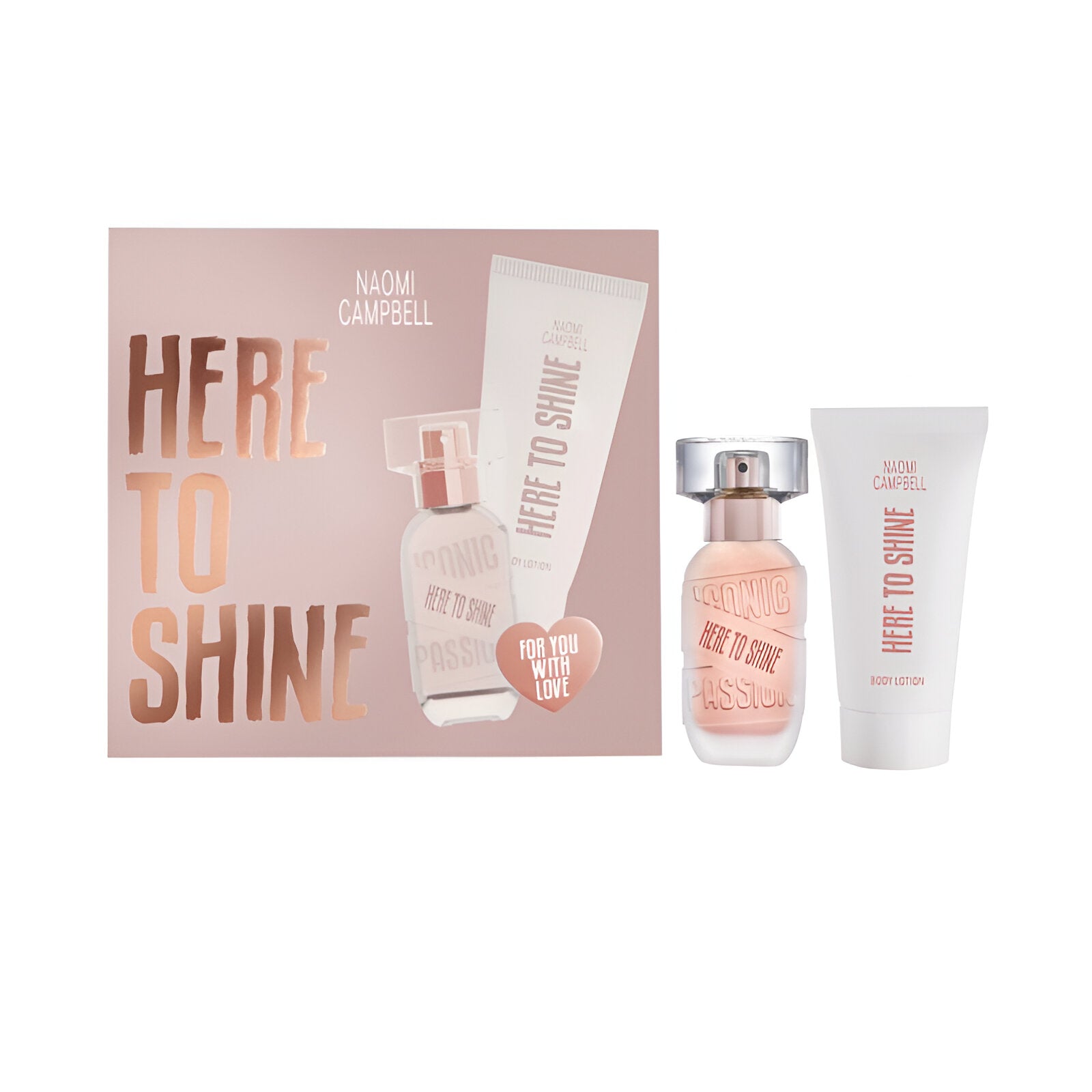 Naomi Campbell Here To Shine EDT & Body Lotion Set for Women
