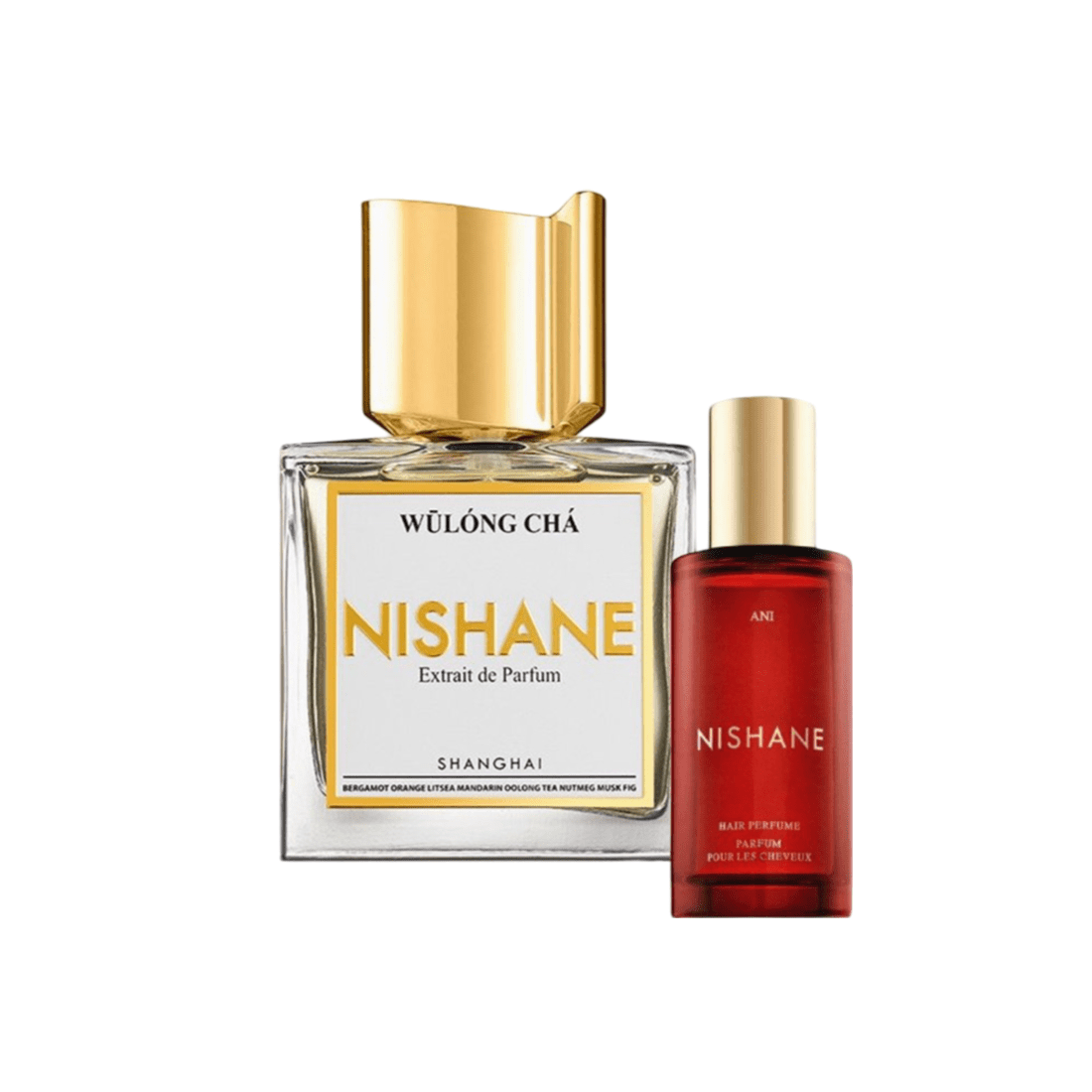 Nishane Wulong Cha EDP Hair Perfume Set for Women