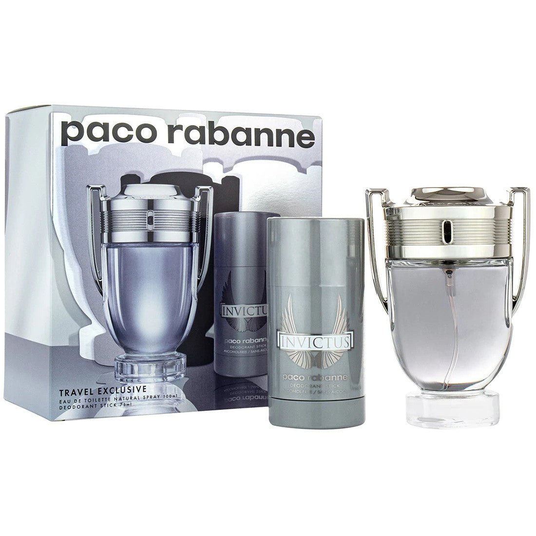 Paco Rabanne Invictus EDT Deodorant Travel Set