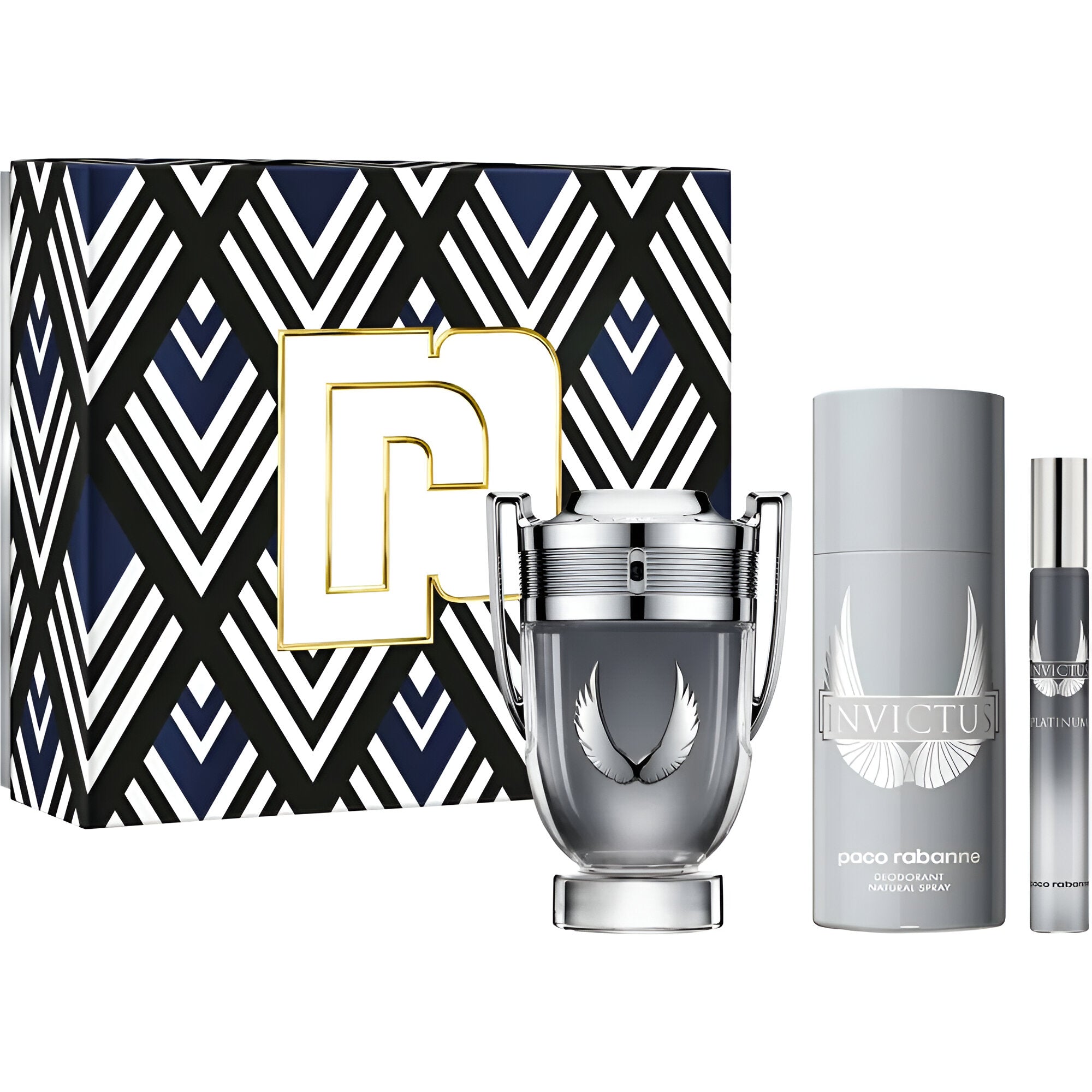 Paco Rabanne Invictus Platinum EDP & Deodorant Set for Men