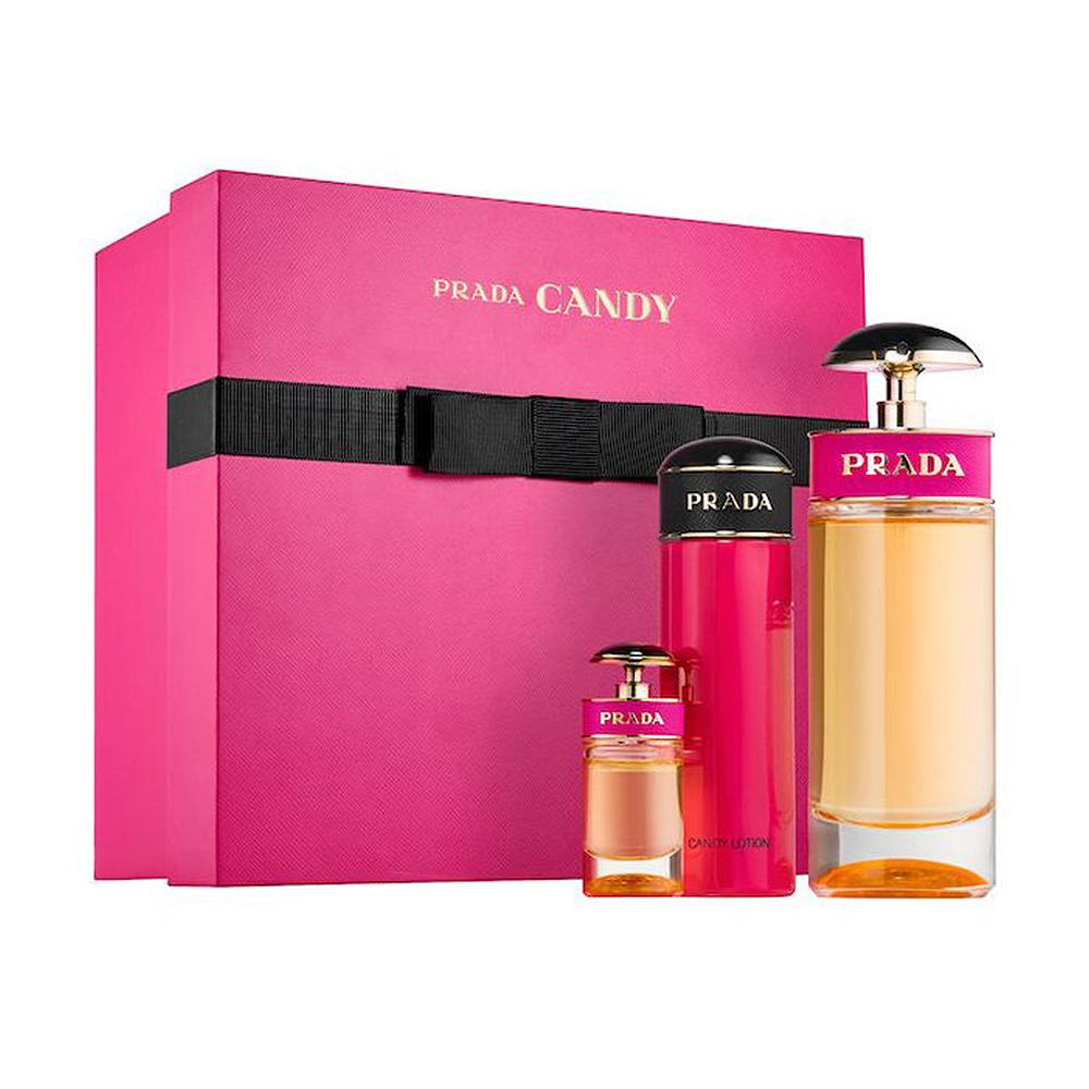 Prada Candy EDP Deluxe Gift Set With Purse Spray