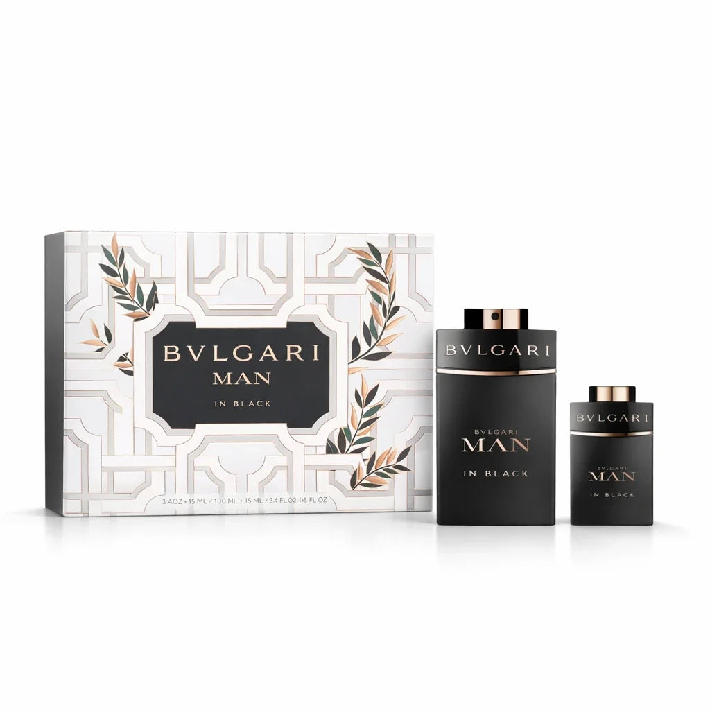 Bvlgari Man In Black EDP Gift Set for Him