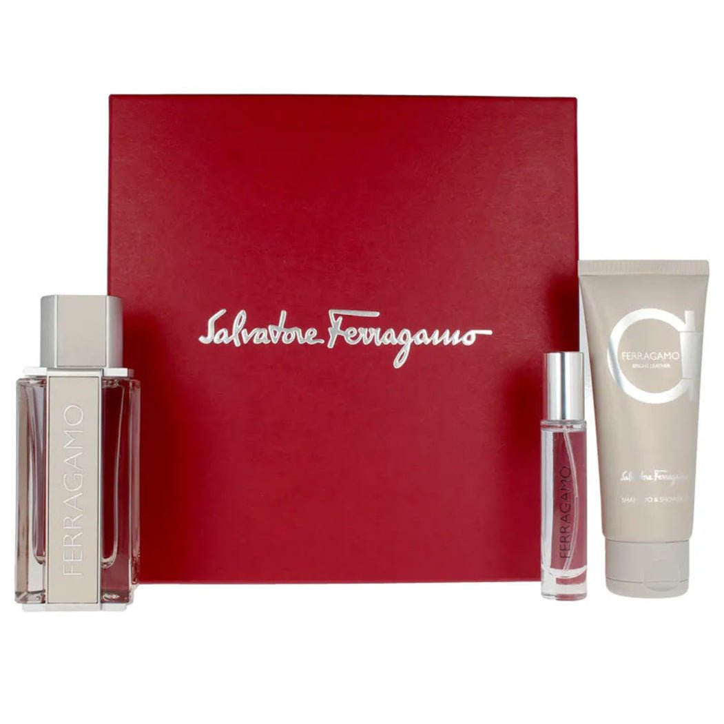 Salvatore Ferragamo Bright Leather EDT & Grooming Set