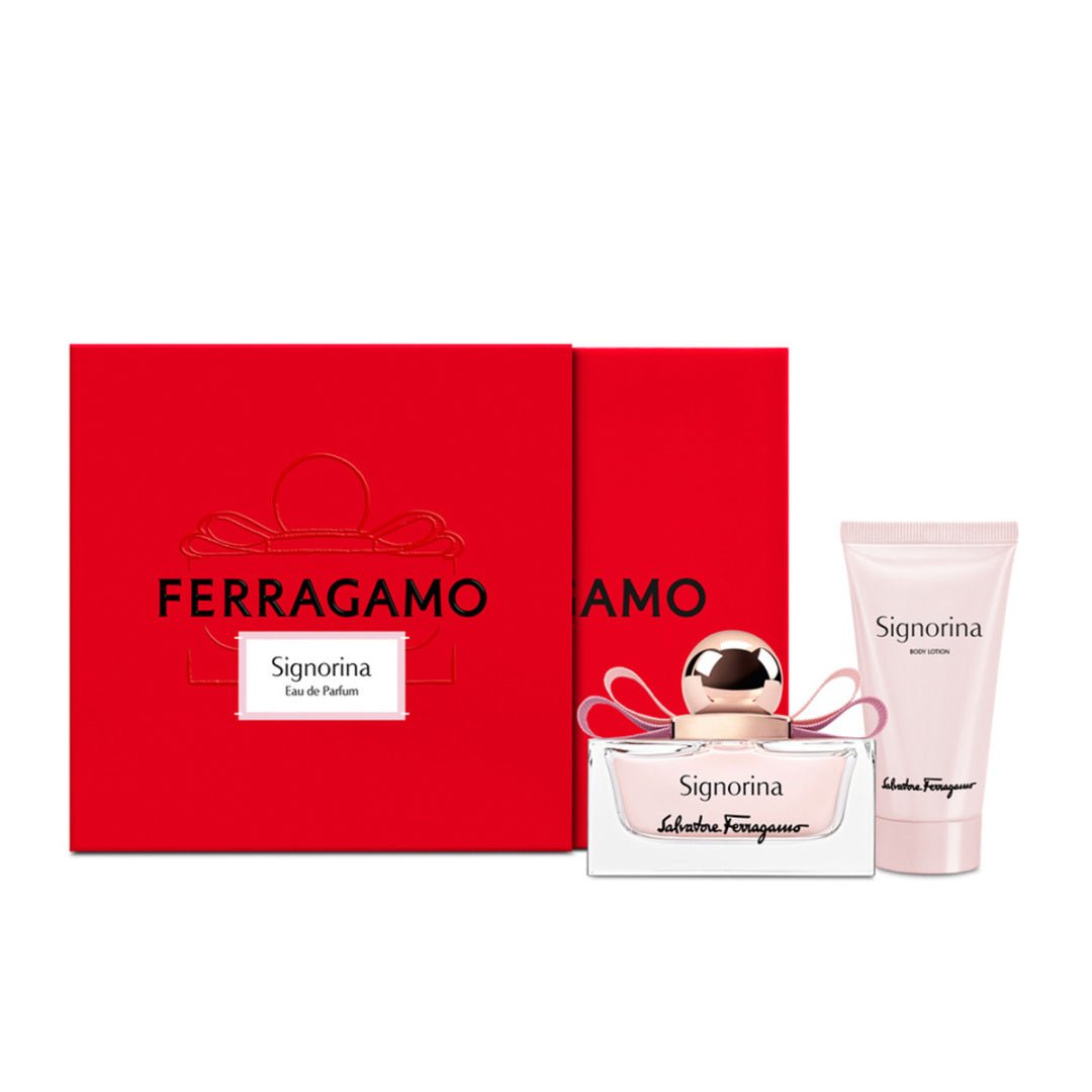 Salvatore Ferragamo Signorina EDP & Body Lotion Set For Women