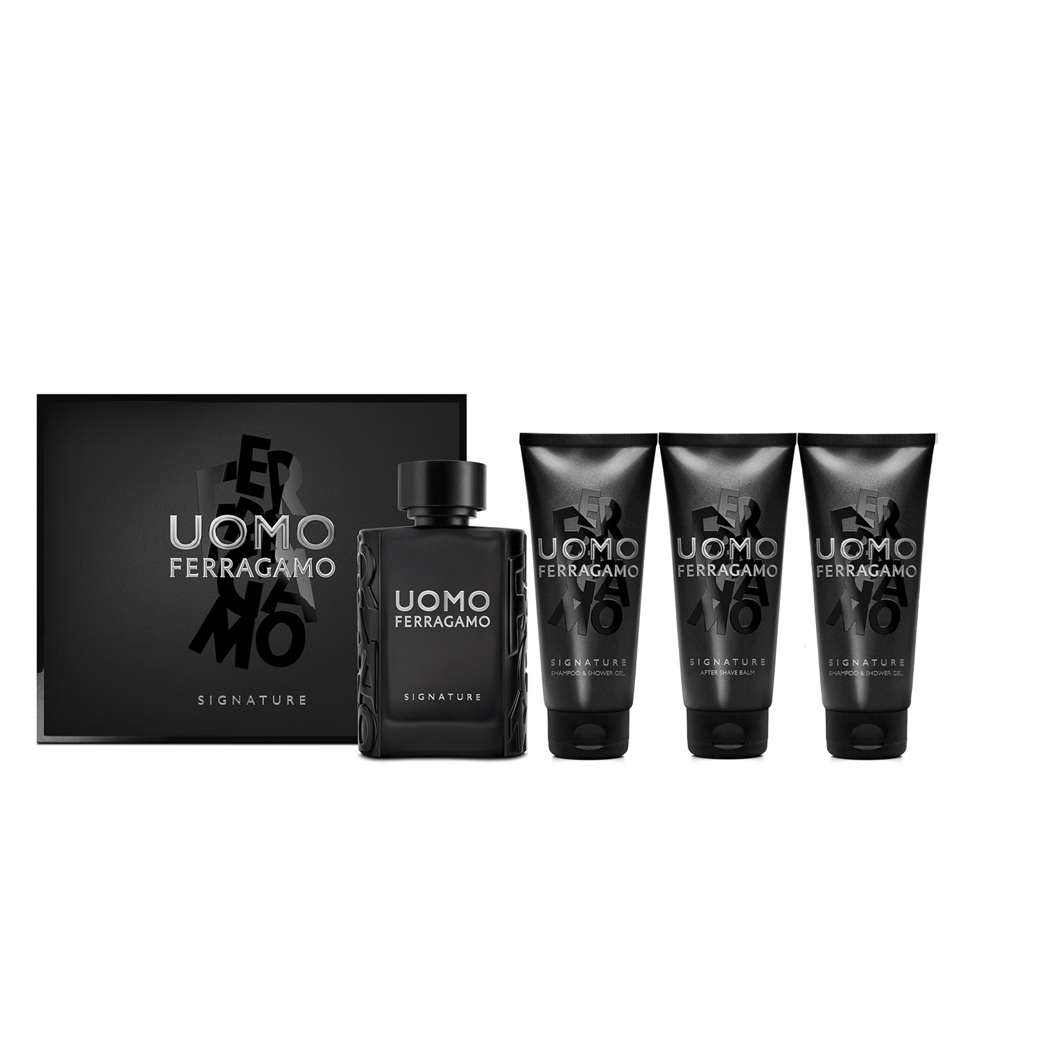 Salvatore Ferragamo Uomo Signature EDP Shampoo & Shower Gel Set for Men