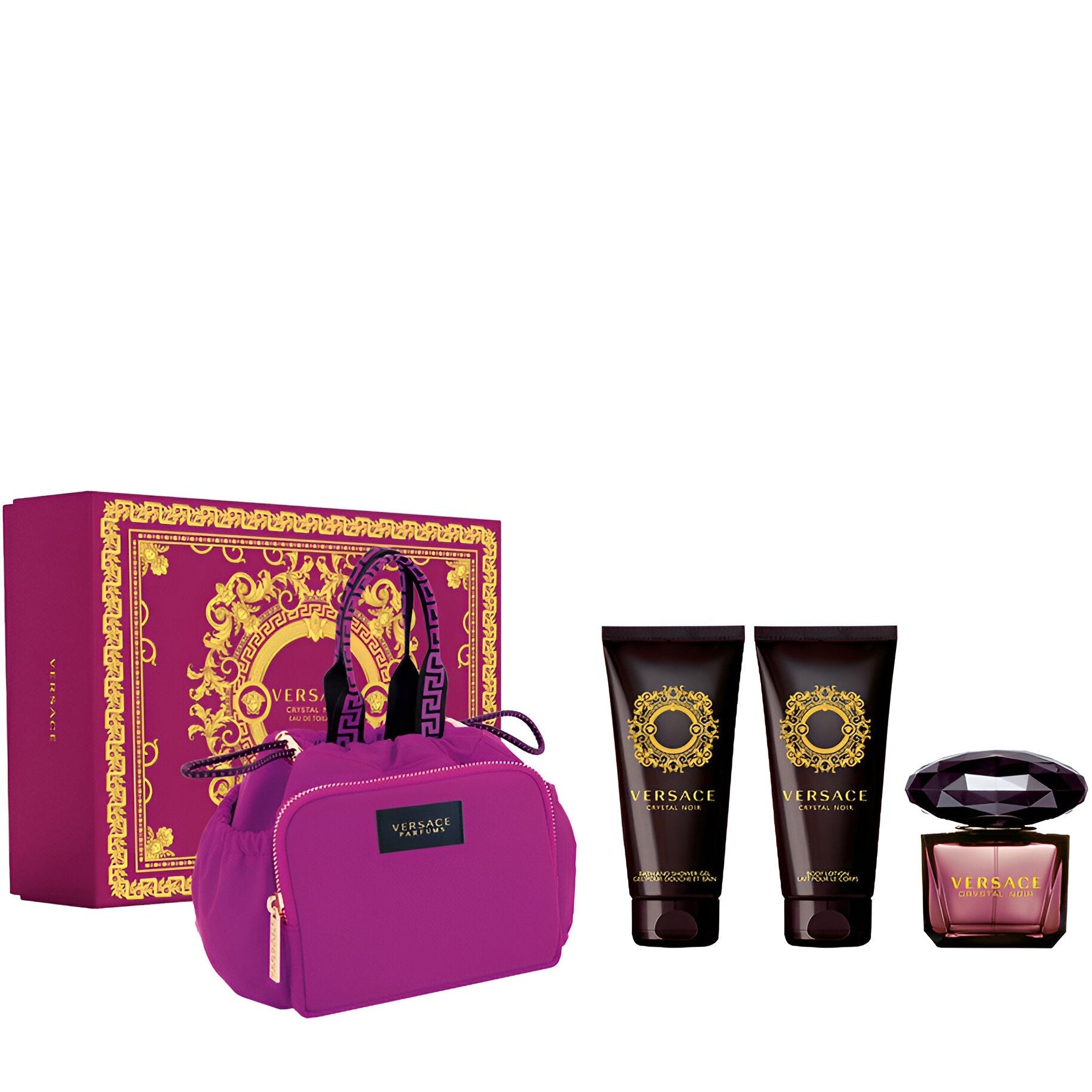 Versace Crystal Noir EDT Body Lotion & Bath Gel Set for Women