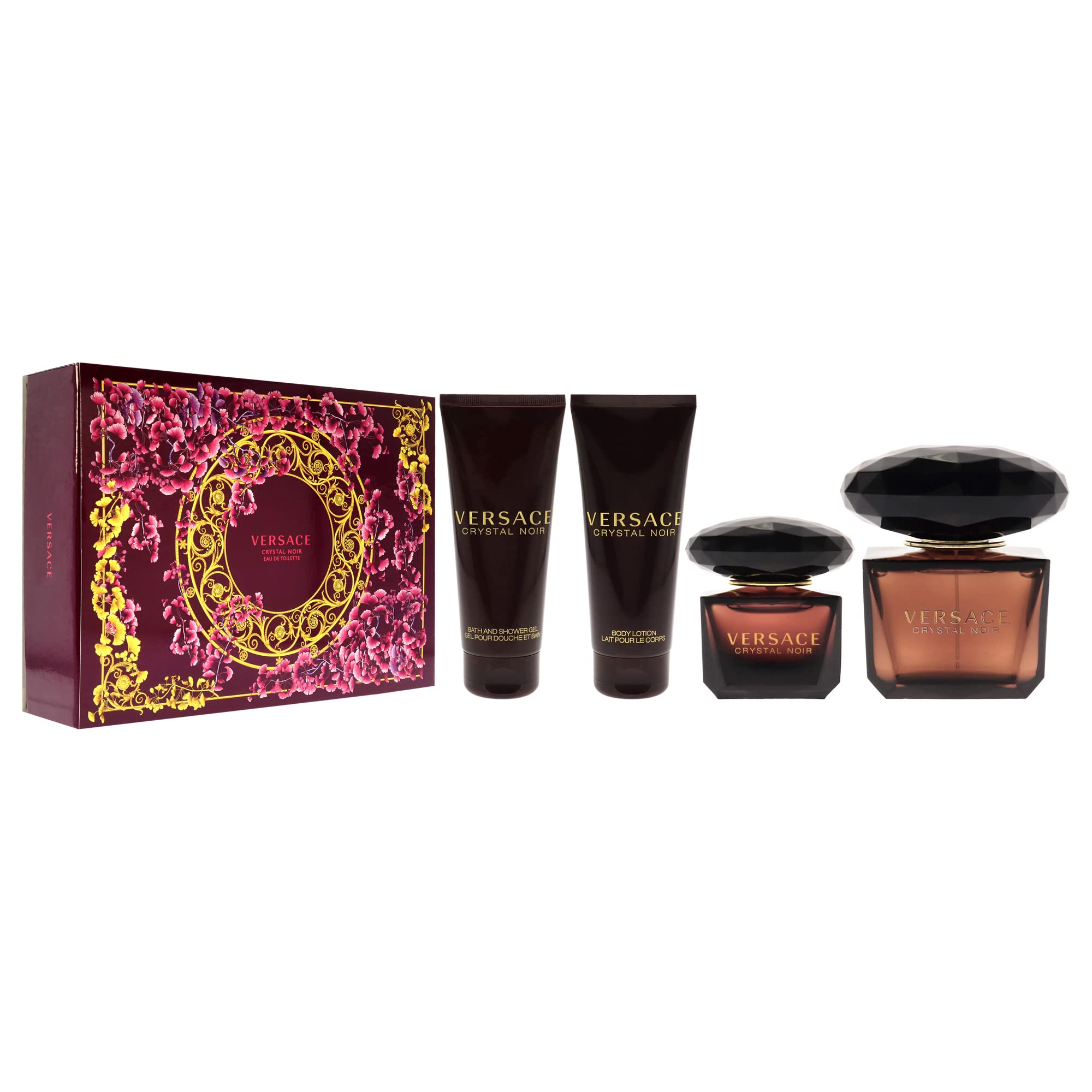 Versace Crystal Noir EDT Body Lotion Set