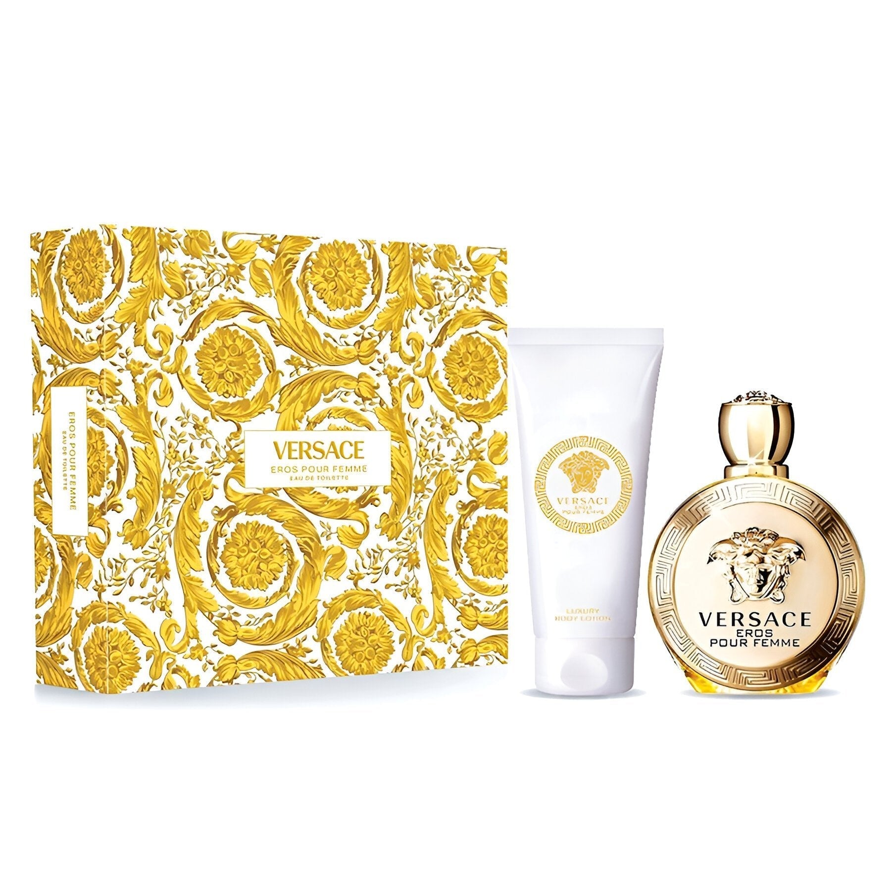 Versace Eros Pour Femme EDT Luxury Body Lotion Set for Women