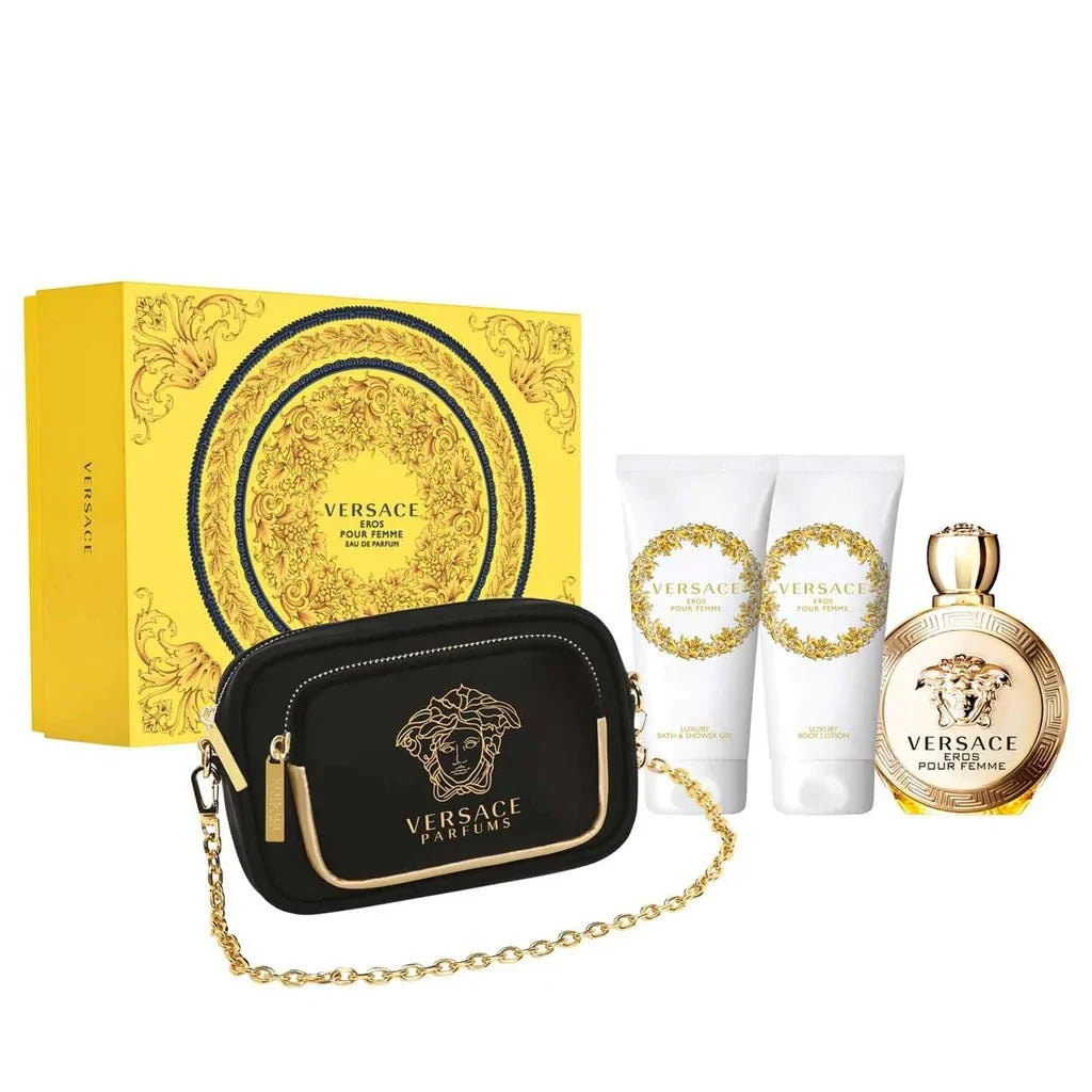 Versace Eros Pour Femme Luxurious Signature Pouch Set